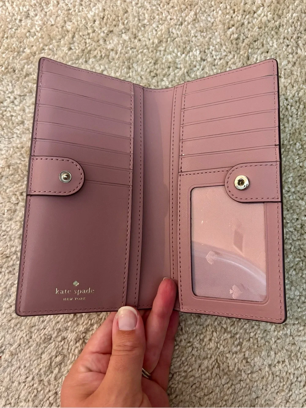 kate spade Rose Pink bi-fold Wallet